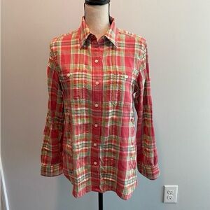 Ralph Lauren Denim Multicolor Plaid Shirt
